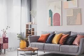 Comfortable Grey Scandinavian Sofa