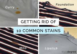 how to get rid of 10 types of stains