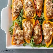 Italian Sausage Stuffed Peppers With Cream Cheese gambar png