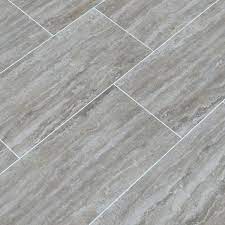 msi pietra gray 12 in x 24 in polished porcelain stone look floor and wall tile 16 sq ft case