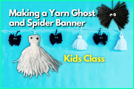 yarn ghost and spider banner