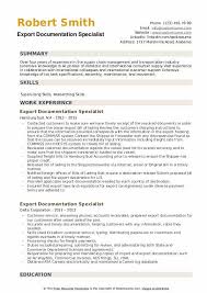 How to make a resume for a document specialist. Export Documentation Specialist Resume Samples Qwikresume