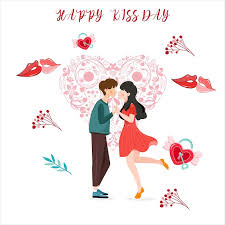 free vector happy kiss day