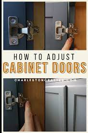 how to adjust cabinet doors
