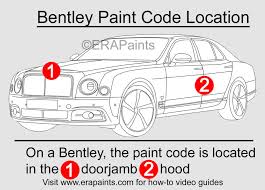 How To Find Your Bentley Paint Code