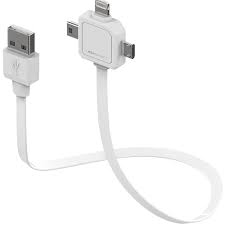 Phone Cables And Adapters Mini Usb Micro Usb Lightning Data Cable White 146215 Quickmobile