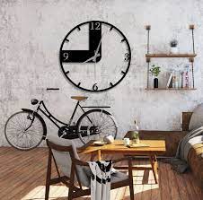 Large Metal Wall Clock Minimalist Clock