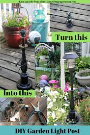 Garden Light Post Easy Upcycle