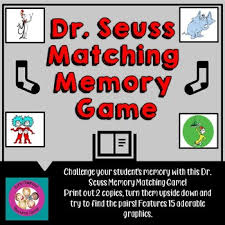 Click the checkbox for the options to print and add to assignments and collections. Dr Seuss Character Matching Memory Game By Early Childhood Resource Center