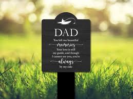 Dad Memorial Stake Grave Marker For