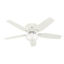 Low profile ceiling fans are highly essential, especially during a hot season where they provide a cooling effect. Hunter Low Profile Kenbridge 52 Fresh White Indoor Led Ceiling Fan At Menards