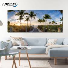 Beach Pier Home Decor Wall Art Canvas