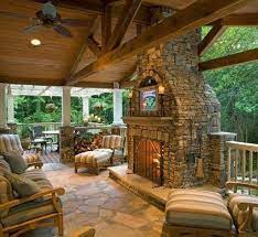 Terrific Pictures Outdoor Fireplace