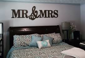 Mrs Wall Decor Wood Letters King Size