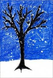 Snowy Winter Tree Painting (Art Projects for Kids) | Winter art projects, Winter art lesson, Winter art