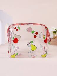 fruit pattern clear makeup bag shein