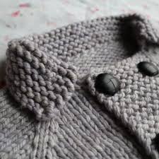 Pea Coat Knitting Pattern Baby Jacket