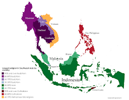 Map Largest Religion In Southeast Asia By Country