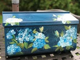 Painted Wall Mount Mailbox Blue