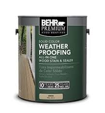 Behr Premium Solid Color Weatherproofing All In One Wood