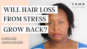 can hair grow back after stress
