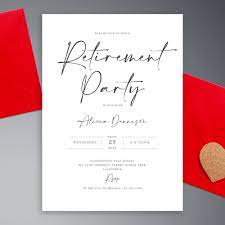 retirement party invitations printed