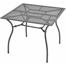 vidaxl garden table steel mesh 90x90x72