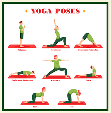 10 best yoga poses printable chart pdf