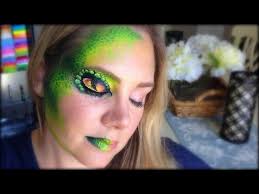 snake eye face painting and makeup