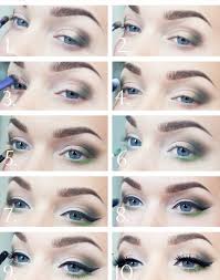 step by step makeup ideas for blue eyes
