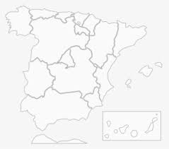 On the bottom of this page you can also find several maps of the iberian peninsula, including a physical map and a political map of spain. Blank Map Of Spain Spain Regions Map Black And White Hd Png Download Kindpng