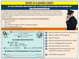 What are the requirements for registering as a security guard? What Is A California Guard Card