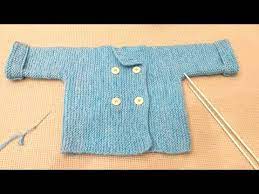 Knitted Baby Peacoat By Clydknits