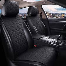 Waterproof Black Plain Leather Car Seat