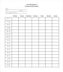 Weekly Time Management Template Digitalhustle Co