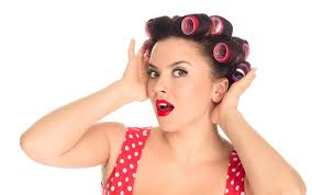 how to put rollers in short hair for