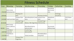 8 free sle exercise schedule