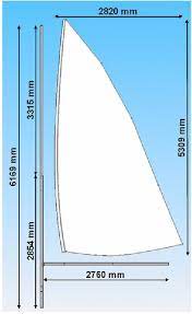 The only difference between the laser standard and laser radial is the size of the sail and the length of the lower section of the mast. Dimension Of The Laser Rig Mast And Boom Download Scientific Diagram