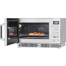 After programming a cooking setting, the oven will not turn on until start is pressed. Panasonic Prof Combi Microwave Oven Ne C1475 1350 W Touch Buttons
