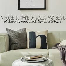 a house is made of walls and beams a