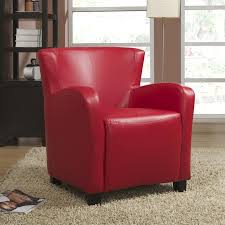 Accent chairs, red living room chairs : Primo International Accent Chairs Christophe Red Stationary From Notre Dame Home Furnishings