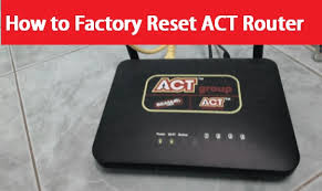 how to factory reset act router if