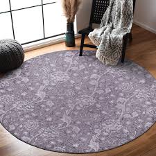 fl washable round rug