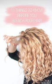 Can i wash my hair with purple shampoo the same day that i've colored my hair with bleach? 11 Things To Know Before You Bleach Your Hair Hair Romance