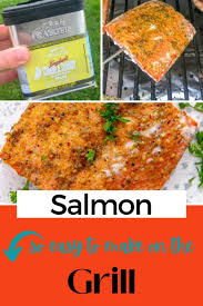 how to grill salmon garnished plate