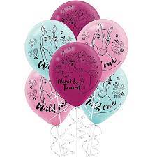 Party balloons with a twist! Spirit Riding Free Latex Balloons 6ct Party City
