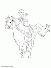 Download free printable barbie riding flying horse pegusus for girls coloring pages for kids. Barbie And Her Sisters In A Pony Tale Coloring Pages Free