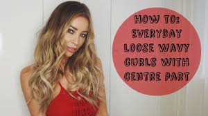 how to everyday loose wavy curls with