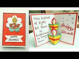 This will help you out to make your family members are your friends happy. Diwali Card Diwali Pop Up Diya Card How To Make Greeting Card For Diwali Handmade Diwali Card Youtube