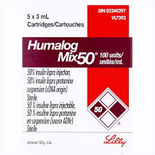 50 cartridge insulin lispro pharmaserve